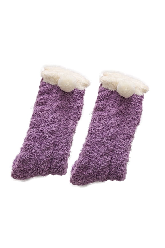Fluffy Women's Cabin Socks, Soft Fuzzy Slippers