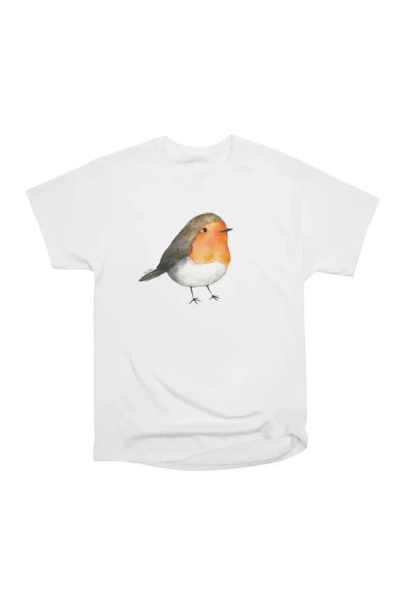 Fluffy robin bird T-Shirt Tee Gift For Him Merch For Her Apparel For Friend