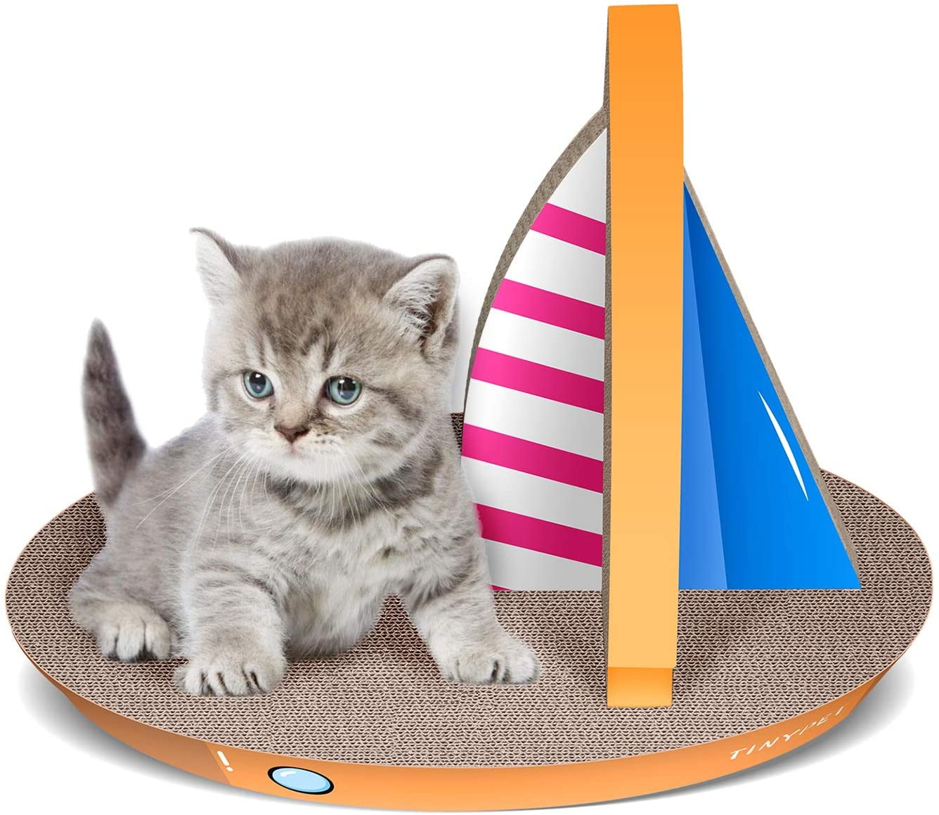 Sailboat Shape Cardboard Cat Scratching Lounge Bed