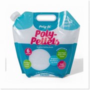 FluffyFill White Stuffing Beads - Pour & Store Bag, 6lbs - Perfect for Crafts & DIY Projects