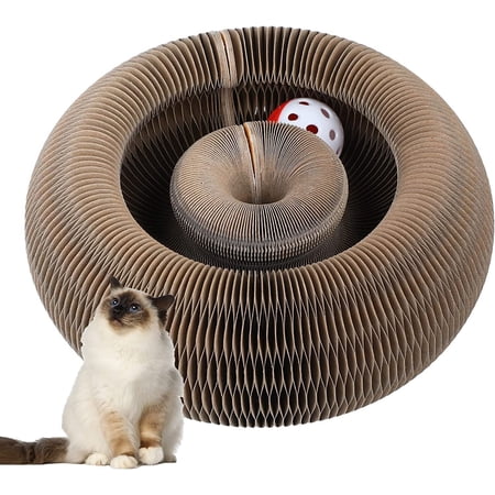 Fluffydream Magic Cats Scratching Board Interactive Scratch Pad Scratcher with Ball