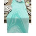 thumbnail image 1 of Fluid Art Emerald Green Table Runner Home Wedding Table Flag Mat Table Centerpieces Decoration Party Dining Long Tablecloth, 1 of 5