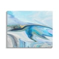 thumbnail image 1 of Fluid Blue Contemporary Composition Abstract Graphic Art Gallery Wrapped Canvas Print Wall Art, 1 of 7