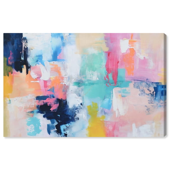 Fluid Drift Canvas Maximalist Abstract by Art Remedy, Gallery Wrapped, 45" x 30"