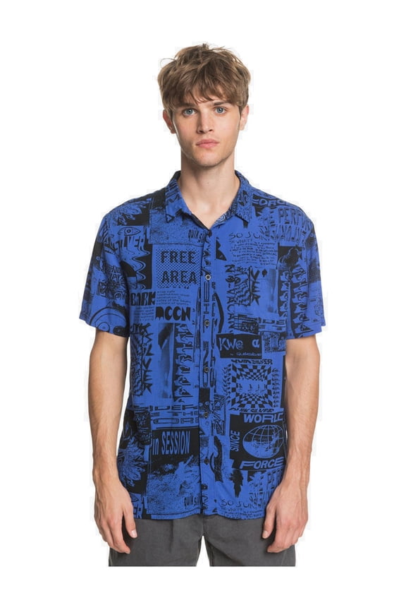 Fluid Geo Short Sleeve Shirt [Dazzling Blue Vortex]