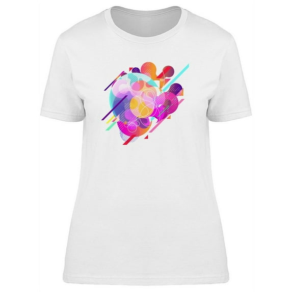 Fluid Liquid In Bright Colors T-Shirt Women -Image by Shutterstock, Female Small