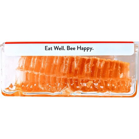 Fluid Movement Homestead Raw Honeycomb (7oz), Real American Comb Honey for Eating, Locally Sourced in Wisconsin