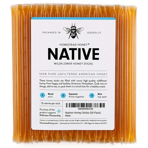 Fluid Movement Native Honey Sticks (50 count)