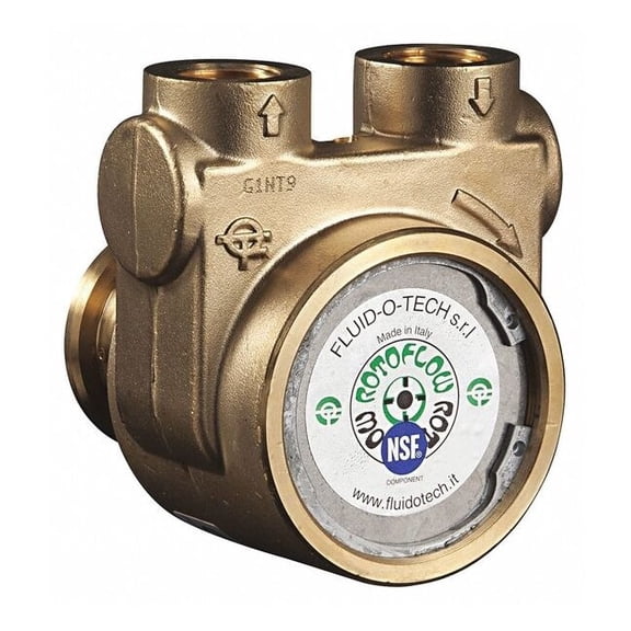 Fluid-O-Tech Pump,1/2" NPTF,264 Max. GPH,Brass PA 800