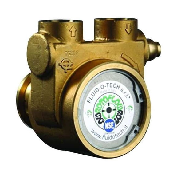 Fluid-O-Tech Rotary Vane Pump,Low Lead Brass,3.1 gpm PB0601ANDNN0000