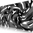 thumbnail image 1 of Fluid Pattern Desk Mat Marbled Design Desk Pad,Gaming Mouse Pad with Seamed Edges,Waterproof Large Mouse Pad,Non-Slip Rubber Base XL Gaming Mousepad,31.5x11.8 in Computer Mat Keyboard Pad Black-Gray, 1 of 6