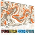 thumbnail image 1 of Fluid Pattern Gaming Mouse Pad for Desk,Desk Mat with 3mm Non-Slip Base,Large Mouse Pad Gaming Mousepad,Waterproof Mouse Mat Desk Pad with Seamed Edges,31.5x11.8In Mousepad for Gaming,Office,Orange, 1 of 6