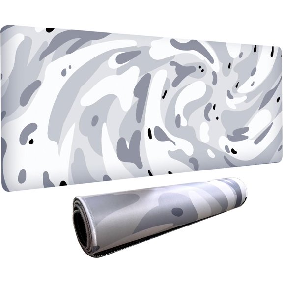 Fluid Pattern XL Mouse Pad,Super Thick Waterproof Fluid Pattern Large Gaming Mousepad with Stitched Edge,Mouse Computer Desk Accessories,Non-Slip Base Mouse Keyboard Mat 600X350X3mm