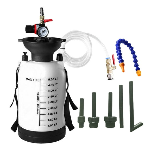 Fluid Pump Automotive, 5L Portable Transmission Fluid Pump Kit, Fluid Transfer Pump Automotive, Oil Pump Extractor with Adapters for Most Garage Shop