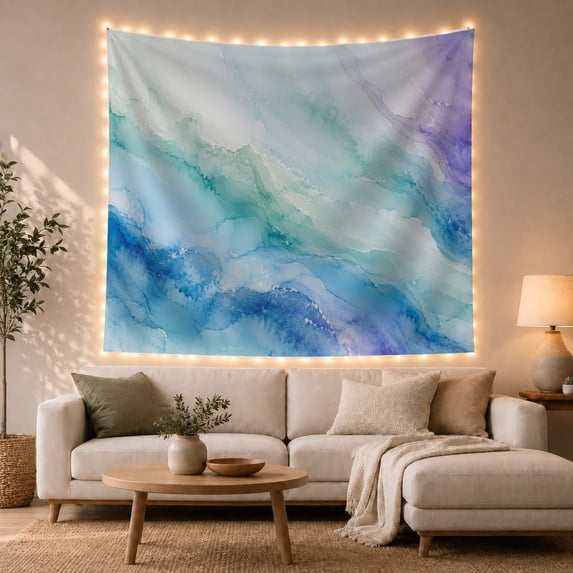Fluid Reminiscent Washes with Alcohol Dominant Include Varying, Mystical Fantasy for Space Lovers, Galaxy Room Decor, Housewarming Gift, Tapestry Wall Hanging for Bedroom and Dorm