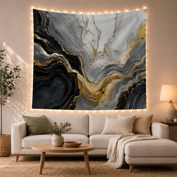 Fluid Sophisticated Marbled With Appearance, Mystical Fantasy for Space Lovers, Galaxy Room Decor, Housewarming Gift, Tapestry Wall Hanging for Bedroom and Dorm