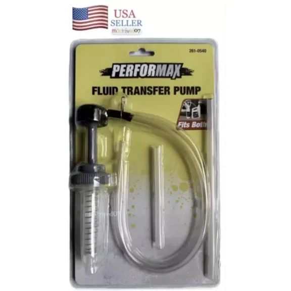 Fluid Transfer Pump Double Threaded For Quart & Gallon Container Gas Motor Oil