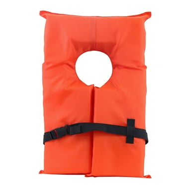 Fluid Universal Orange Unisex Adult Type II Life Vest, One Size Fits Most