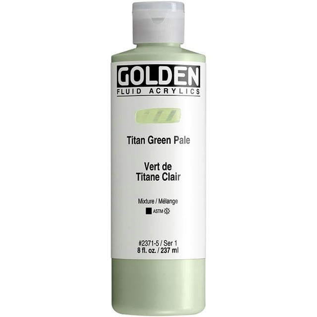 Fluid s by GOLDEN, Titan Green Pale, 8 fl. oz. Bottle, Professional