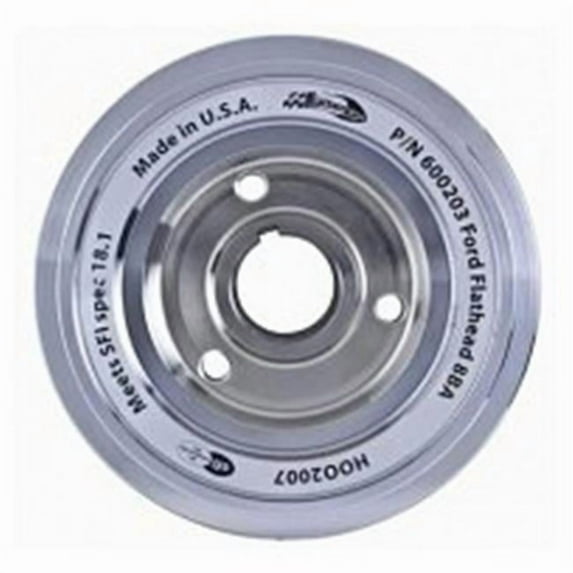 Fluidampr FLU960301 9.75 in. Outside Dia Harmonic Dampers, Black Zinc Chromate for Cummins Internal Balance for 1998-2002 Dodge