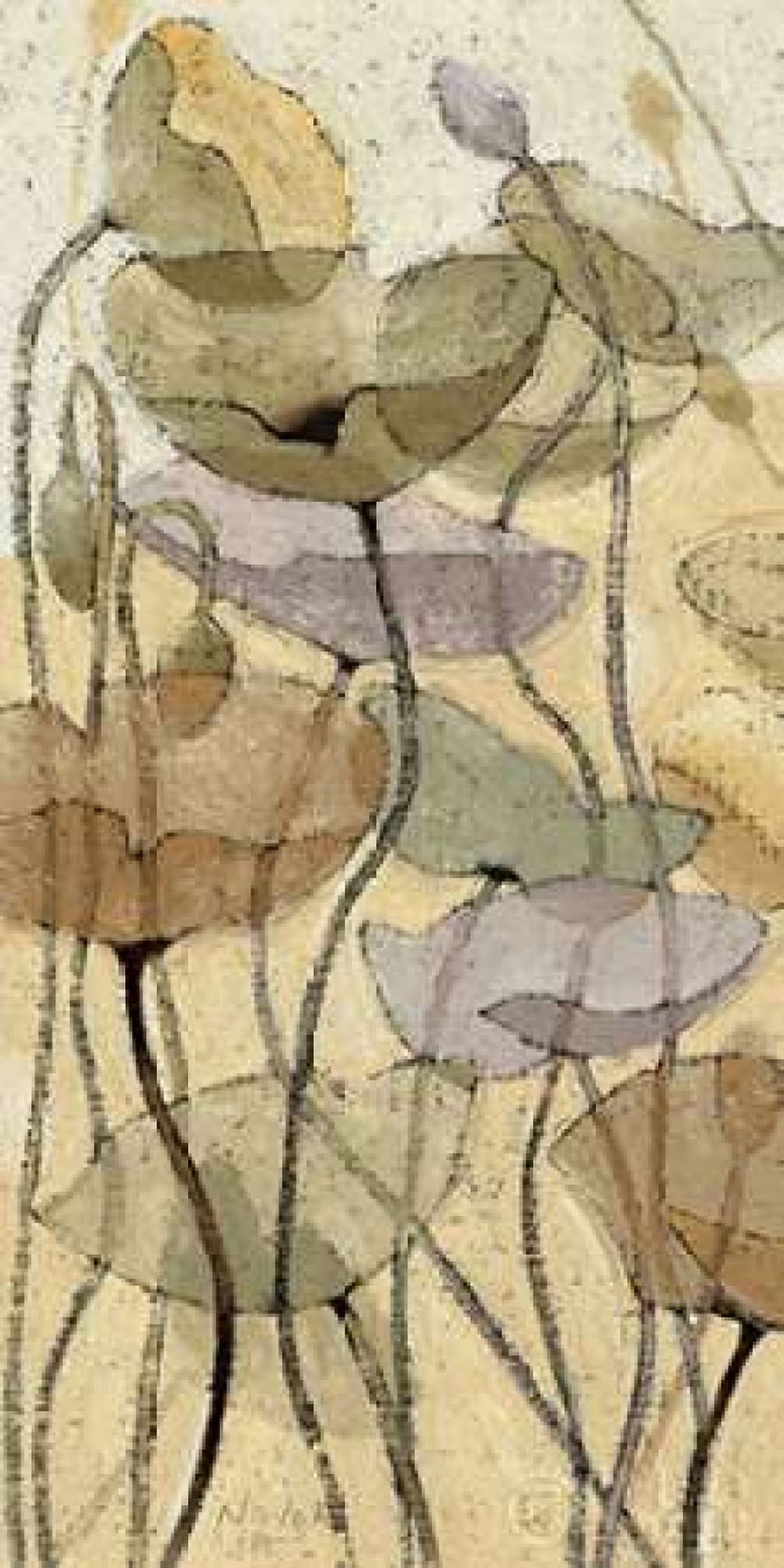 Fluidity II Canvas Art - Shirley Novak (24 x 48)