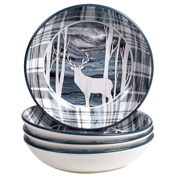 Fluidity Lodge Set/4 Soup/Pasta Bowl 9" x 2"