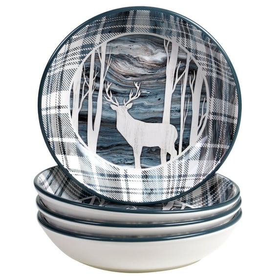 Fluidity Lodge Set/4 Soup/Pasta Bowl 9" x 2"