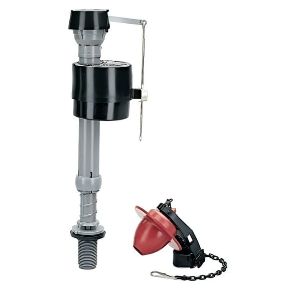 Fluidmaster 400CR Universal Toilet Fill Valve and 2" Toilet Flapper Repair Kit, New, 1-Pack