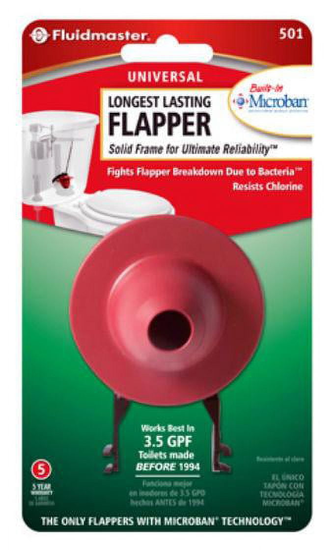 Fluidmaster 501P21 Universal Longest Lasting Toilet Flapper with