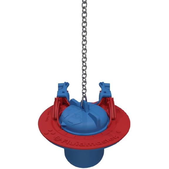 Fluidmaster 523A-009-T4 Super 2 in, or 3 in. Toilet Flapper, Red/Blue
