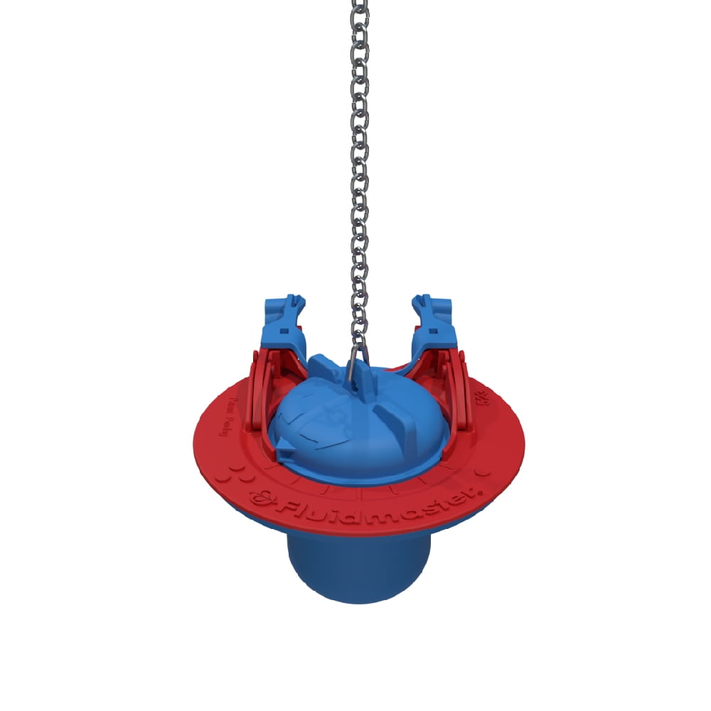 Fluidmaster Universal Adjustable Red and Blue Toilet Flapper
