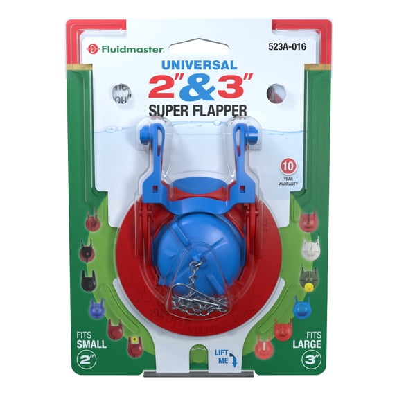 Fluidmaster Universal 2" and 3" Super Toilet Flapper with Adjustable Water Control