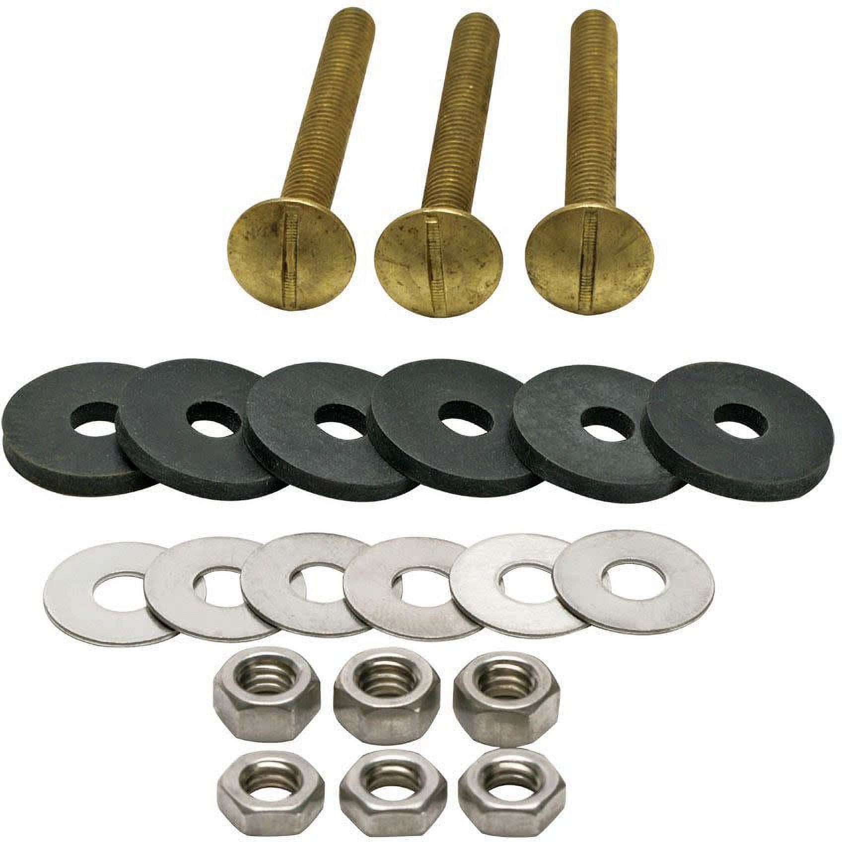 Fluidmaster Universal Brass and Stainless Steel Tank-to-Bowl Bolts Set