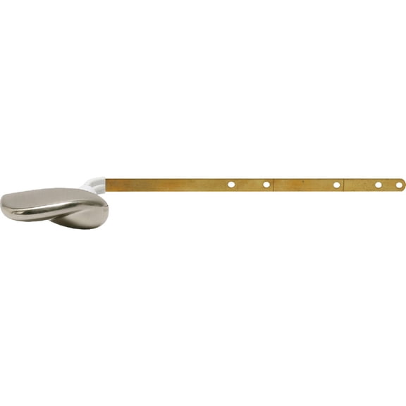 Fluidmaster Sure-Fit Euro Universal Toilet Tank Lever - Durable Metal Handle - 12" Silver