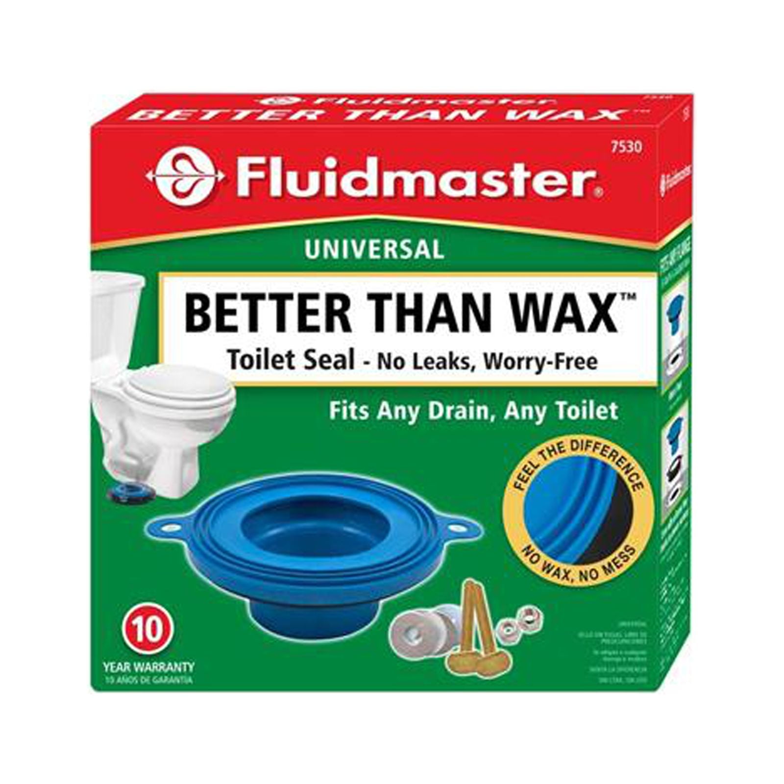 Fluidmaster 7530P8 Better Than Wax WorryFree Toilet Seal Quantity 4