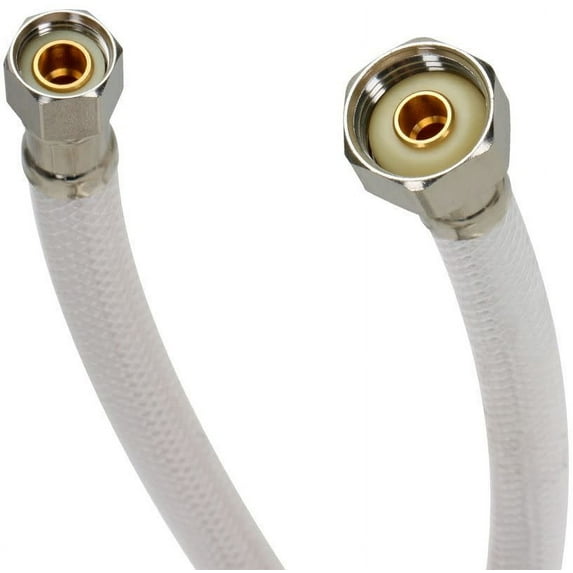 FLUIDMASTER Click Seal Series B1FV20 Water Supply Connector, 3/8 x 1/2 in, Compression x FIP, Vinyl