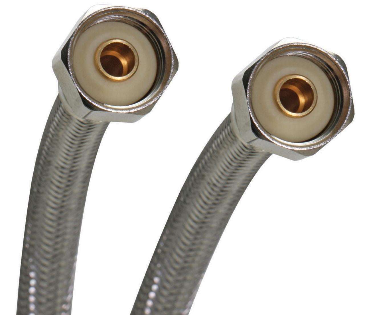 12-Inch Braided Stainless Steel Faucet Connector