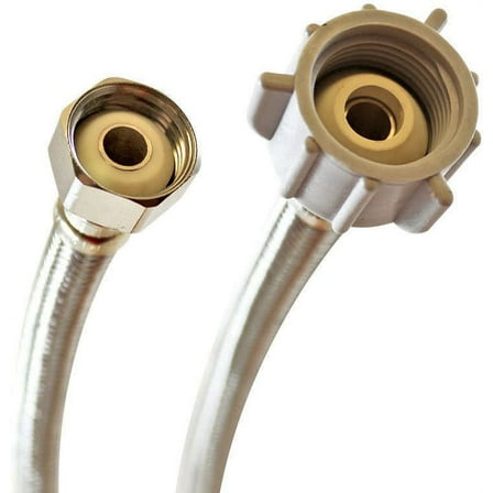 Fluidmaster B4T12 Braided Stainless Steel Toilet Connector 12"