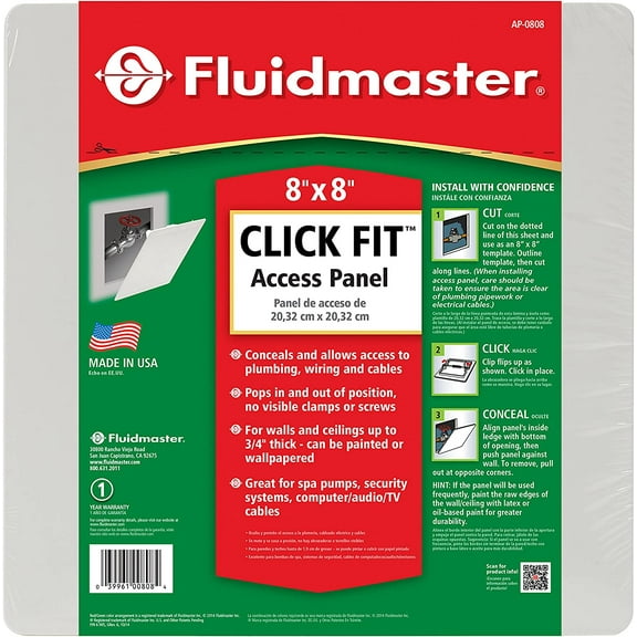 Fluidmaster Click Fit AP-0808 8″ x 8″ Access Panel