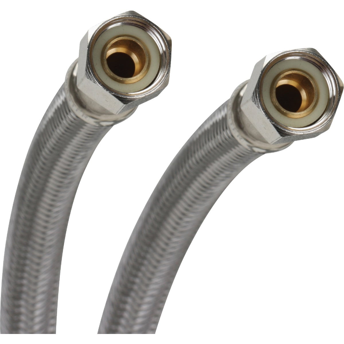 Fluidmaster Dishwasher Connector Braided, Stainless Steel 3/8 " Comp X 3/8 " Comp X 60 " — Construction & DIY Use, Standard Hardware Spec