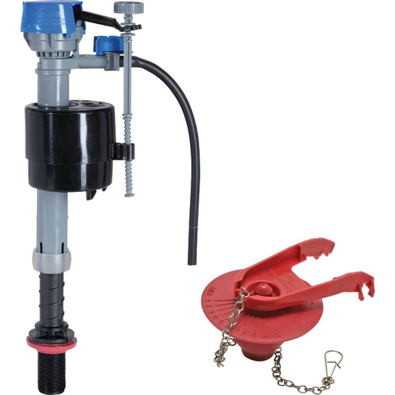 Fluidmaster K-400H-039 High Performance Toilet Fill Valve with 2-Inch Adjustable Toilet Flapper Kit