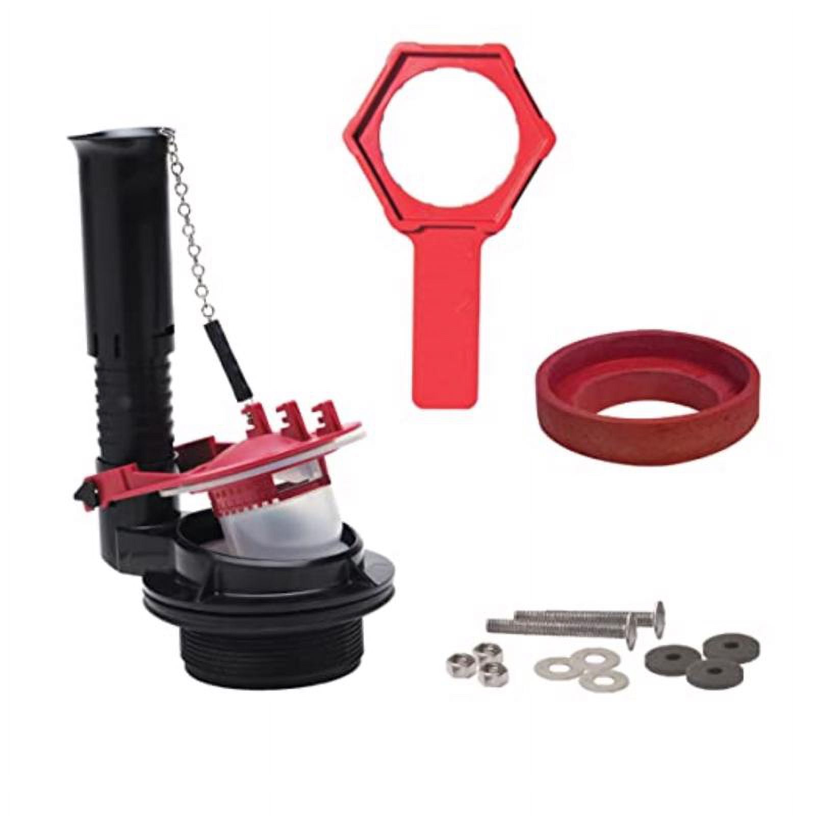 Fluidmaster Universal 3-Inch Toilet Flush Valve Repair Kit with Tool