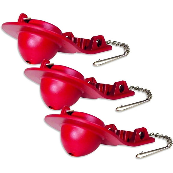 Fluidmaster Chlorine Resistant Toilet Flapper - Durable - 3 Pack