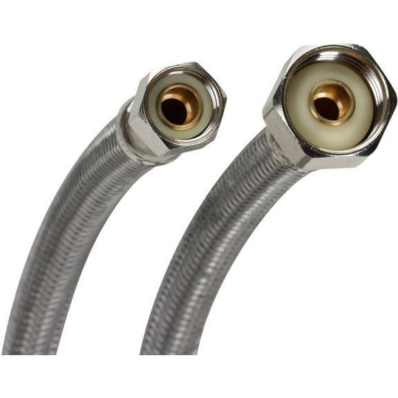 Fluidmaster PRO1F20 3/8 in. Comp. x 1/2 in. F.I.P. x 20 in. L Pro Series Braided Stainless Steel Faucet Connector