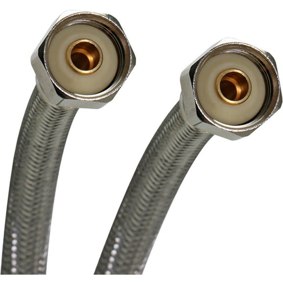 Fluidmaster Pro4f12 12" Faucet Connection Hose, 1/2" F.I.P. X 1/2" F.I.P.