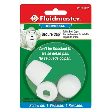 Fluidmaster Smart Cap Universal Toilet Bolt Caps, White