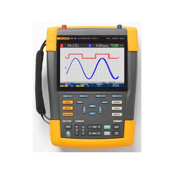 Fluke 190-102-III-S - Color ScopeMeter, 100Mhz, 2 Channel with Software Package