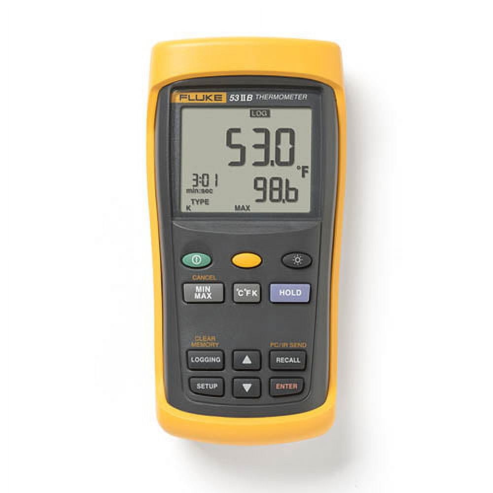 Fluke 53 II B Single Input Digital Thermocouple Thermometer with Data Logging