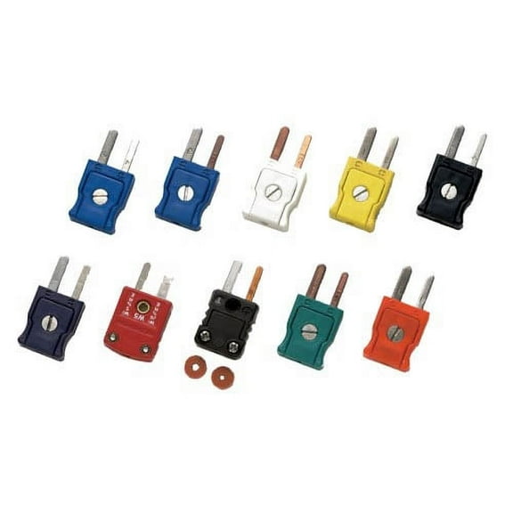 Fluke 700TC1 TC Mini-Plug Kit, 10 Connectors J/K/T/E/RS/B/L/U/C/N