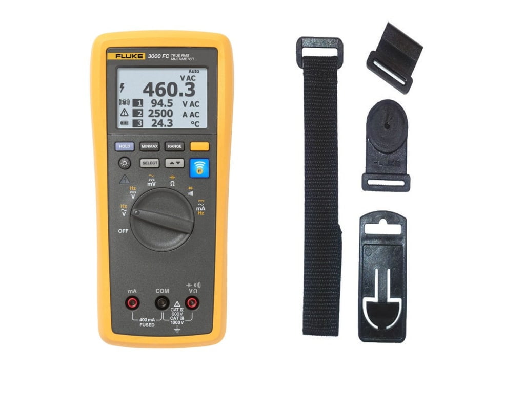 Fluke FLK-3000FC/TPAK Wireless Multimeter with Fluke Connect, TPAK, and Soft Case